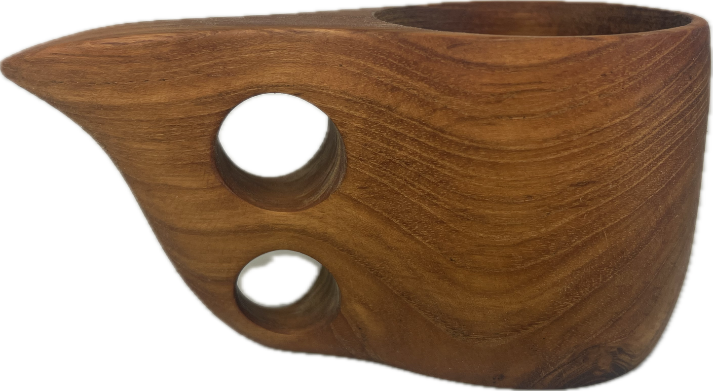 Teak Kuksa Coffee & Tea Mug by Tuckahoe Hardwoods