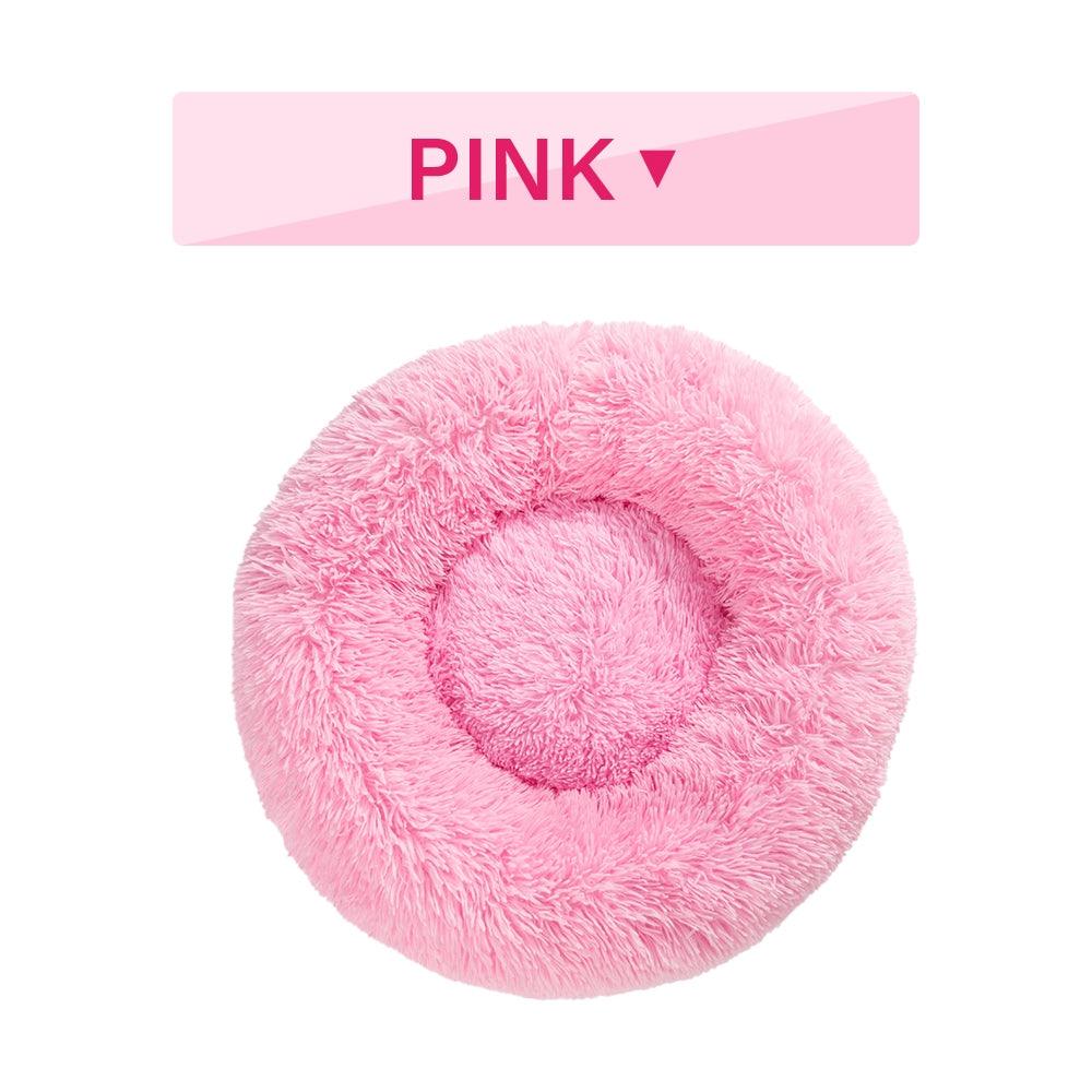 Plush Donut Pet Bed: Luxuriously Cozy Haven For Dogs And Cats by SnugglePaws