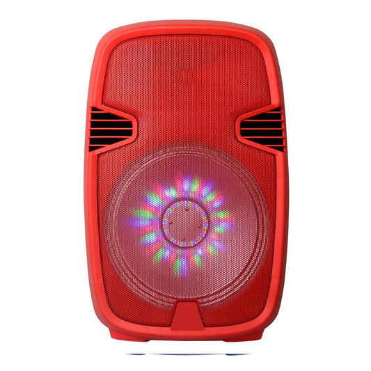 15" Portable Bluetooth Speaker With Stand Red