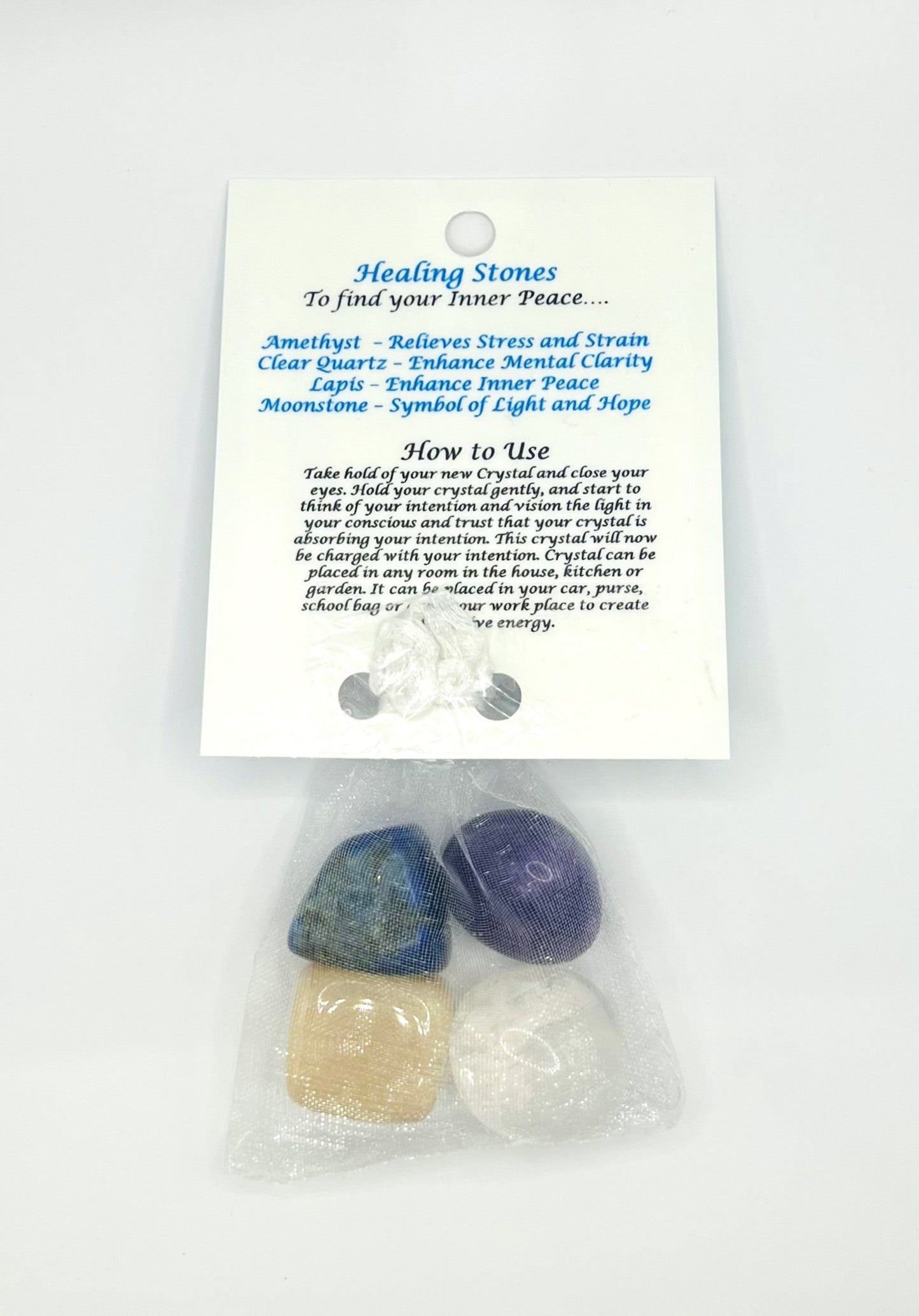 Peace Crystal Healing Bag by Peacefful Intentions