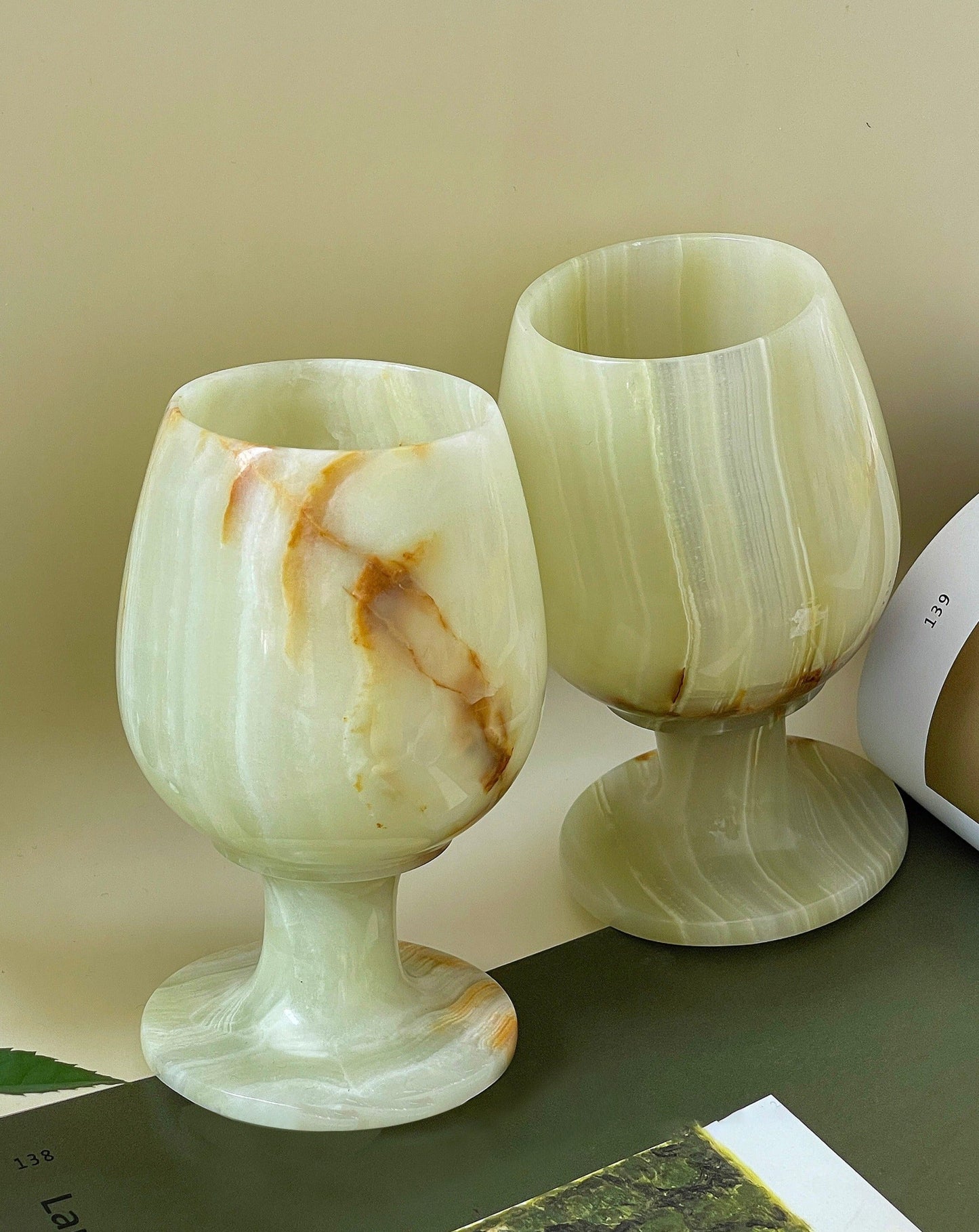 4-Pack Retro Jade Shooter Glasses – Vintage Style Shot Glass Set