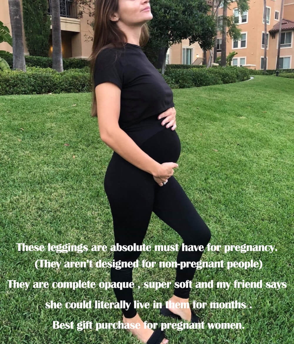 Women'S Seamless Maternity Leggings Pregnancy Yoga Pants Active Wear Workout Leggings