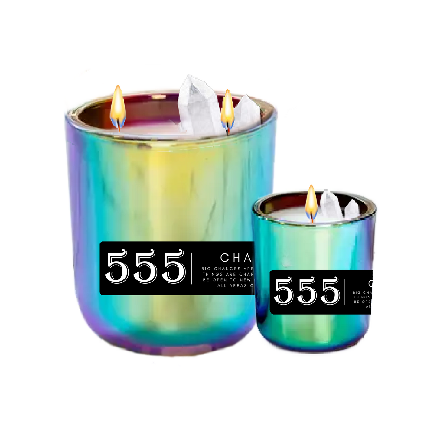 555 Angel Number Candle – Change & Transformation Aromatherapy Candle