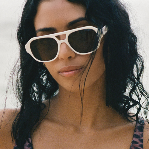 Cream and Tortoise Stripe Eyeglasses – Stylish Lightweight Frames