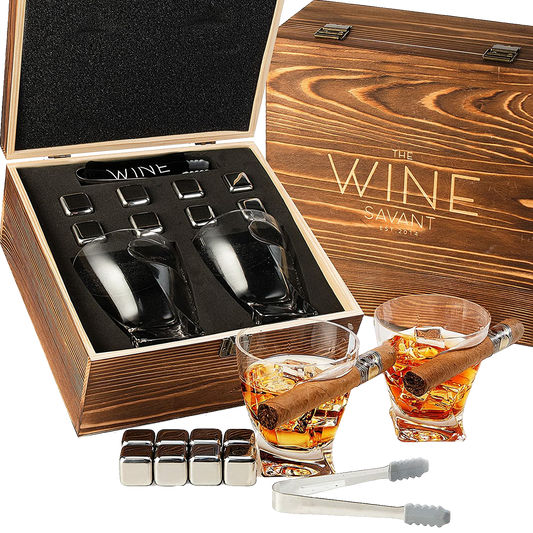 Cigar Whiskey Glass Gift Set