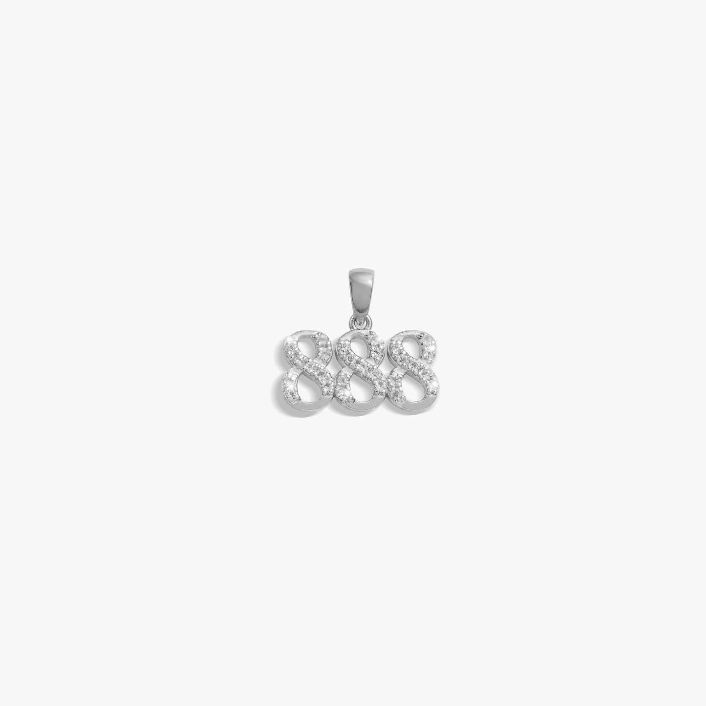 888 Sapphire Angel Number Amulet