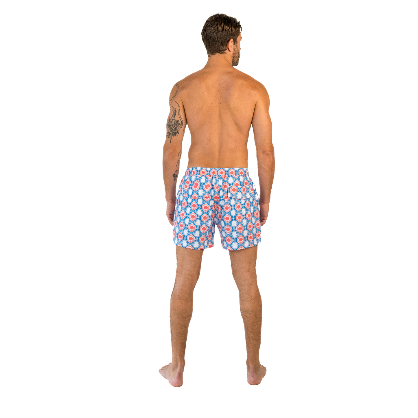 Santorini Sun Shorts – White High-Waisted Beach Shorts for Women