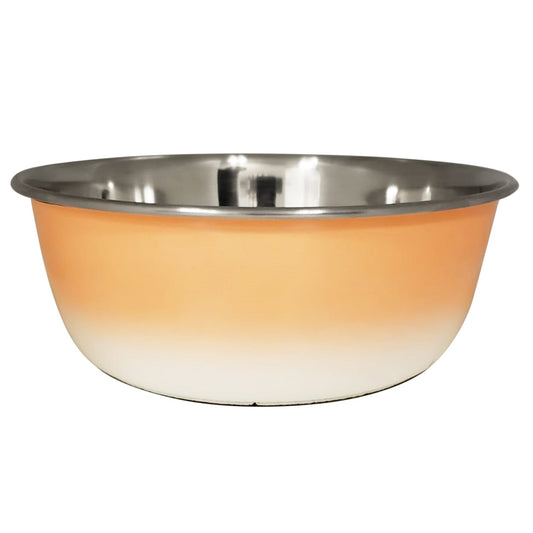 Orange Ombre Stainless Steel Deep Bowl