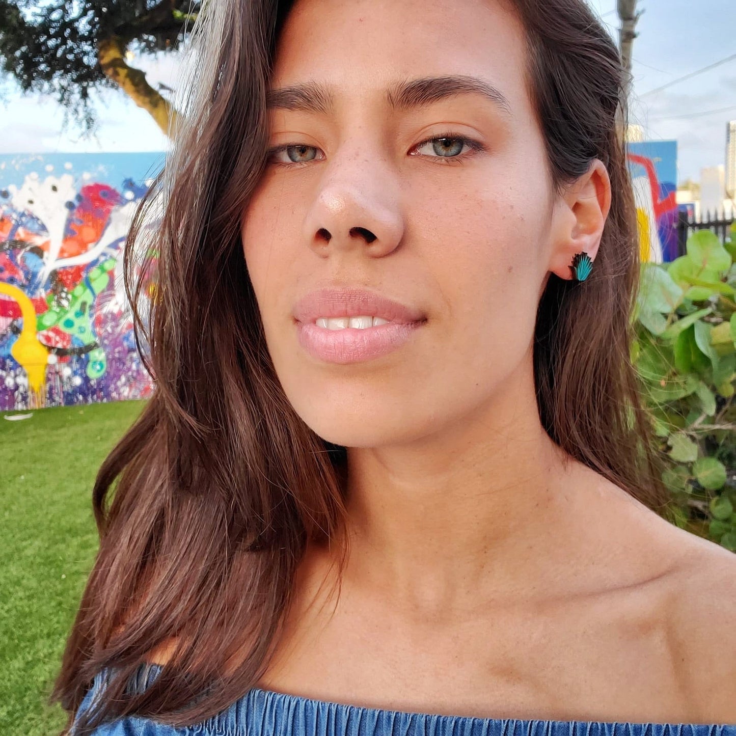 Agave Stud Earrings – Minimalist Desert-Inspired Jewelry