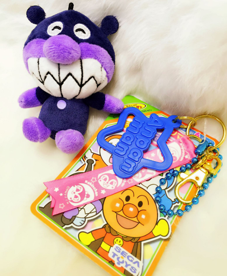 Anpanman Red Bean Plush Keychain – Cute Character Doll Accessory