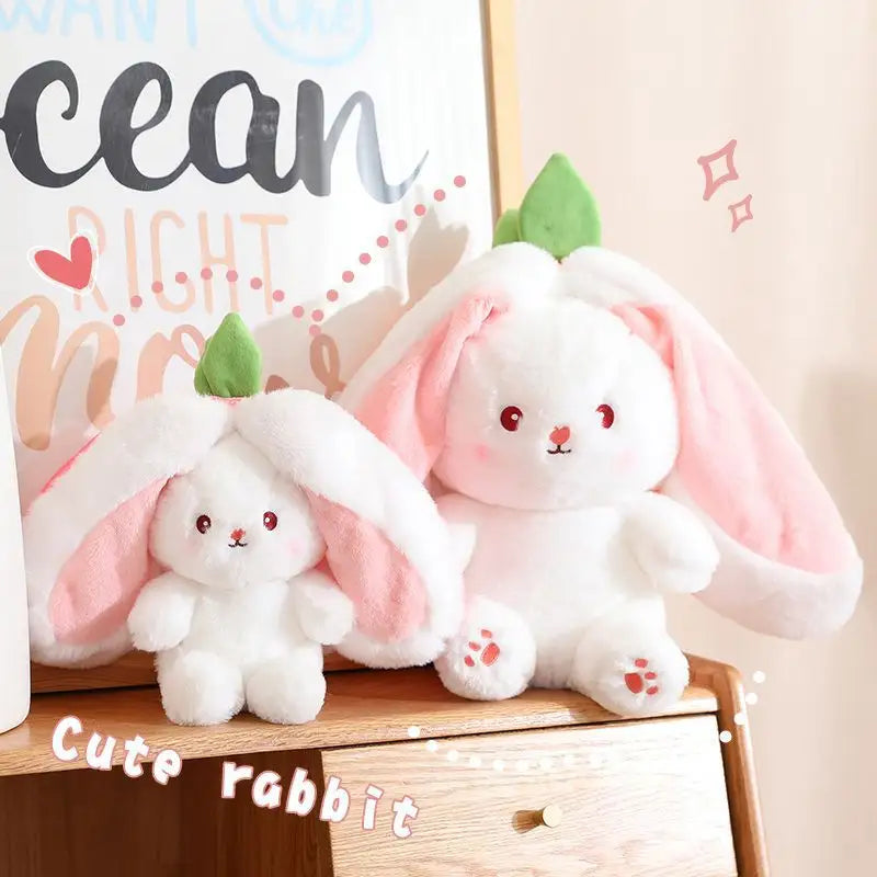 Bunny to Toast Plush Toy – Adorable Transforming Animal Pillow