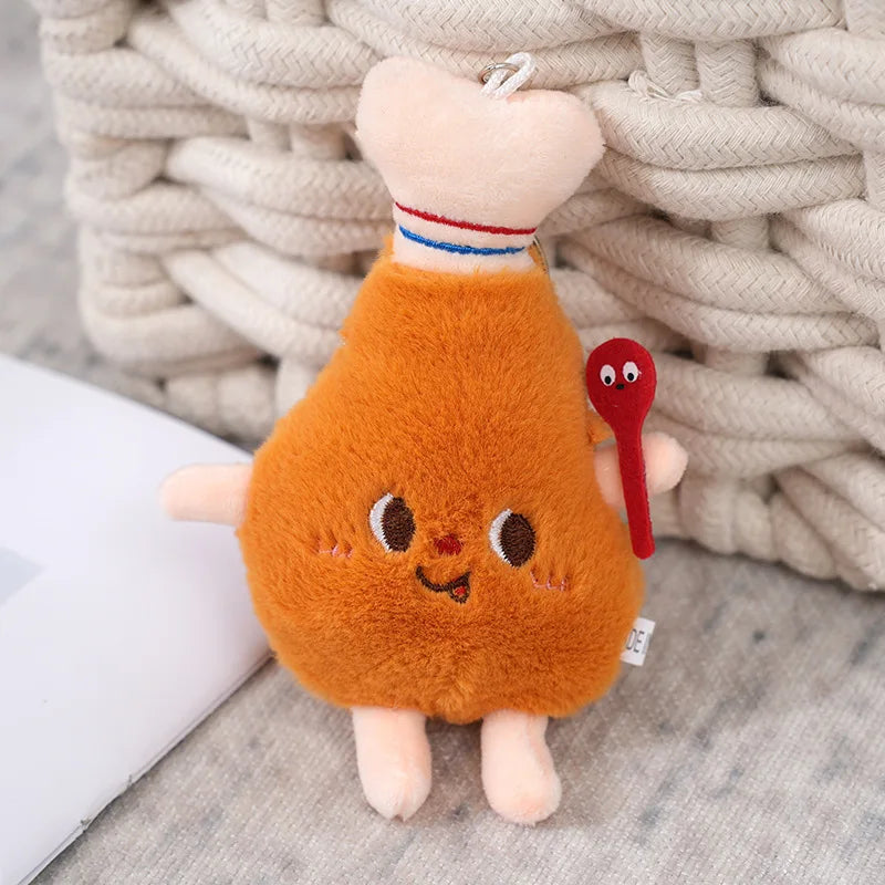 Adorable Food Plush Keychain Collection – Cute Mini Plush Accessories