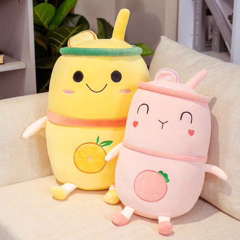 Plush Bubble Milk Tea Pillow by Plushy Planet