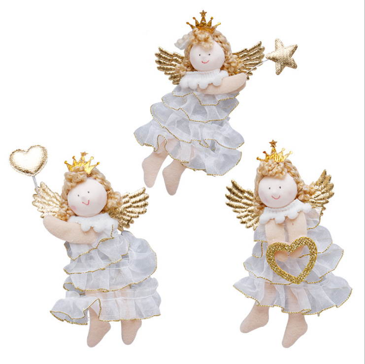 Christmas Tree Angel Pendant Ornament – Elegant Holiday Hanging Decor