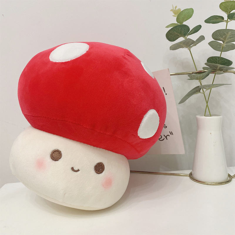 Adorable 3D Mushroom Plush Pillow by Plushy Planet