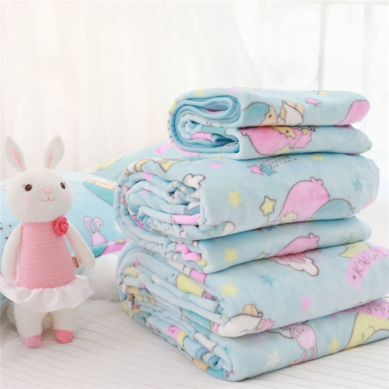 Cozy Coral Fleece Swaddle Blanket – Soft & Warm Baby Wrap