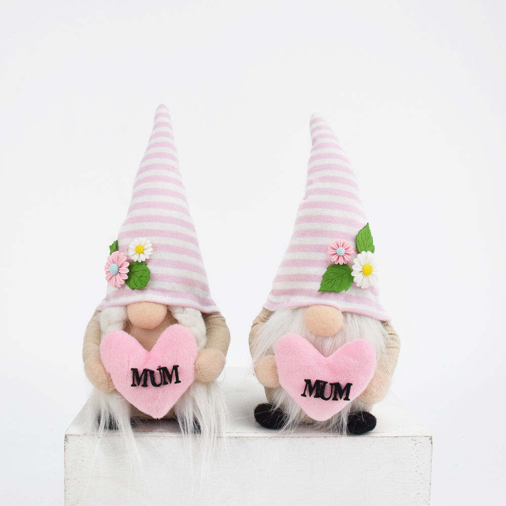 Love Mom Gnome Doll – Adorable Mother's Day Plush Decoration