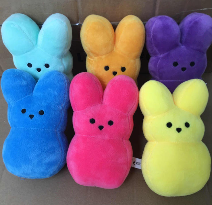 38cm Easter Peeps Bunny Plush Toy – Soft Stuffed Rabbit Gift for Kids