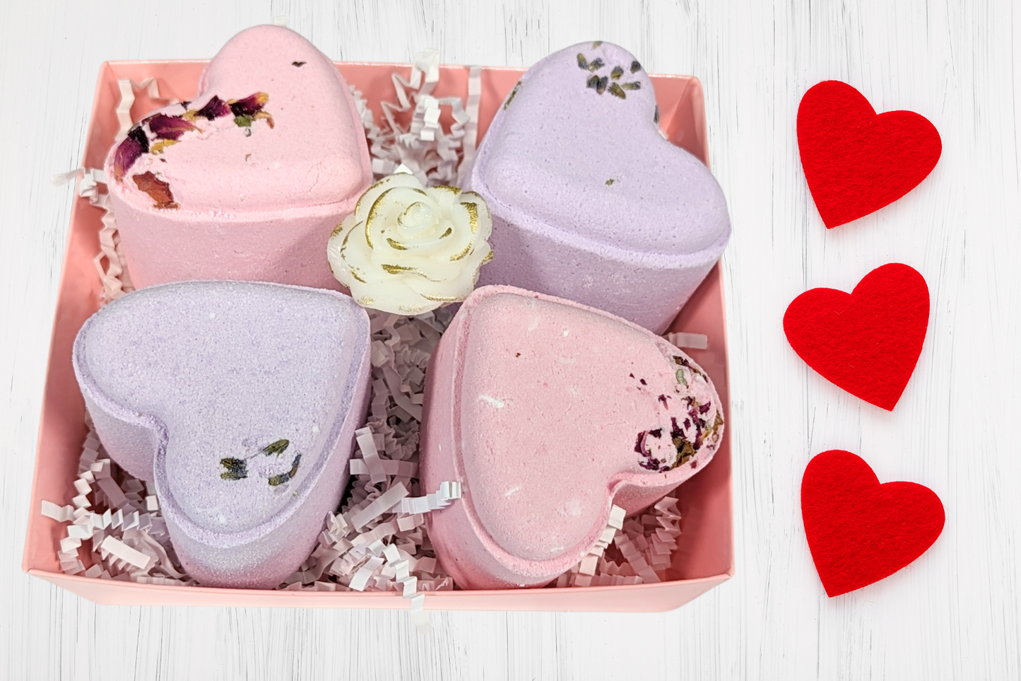 Heart Shaped Shower Steamers Gift Box