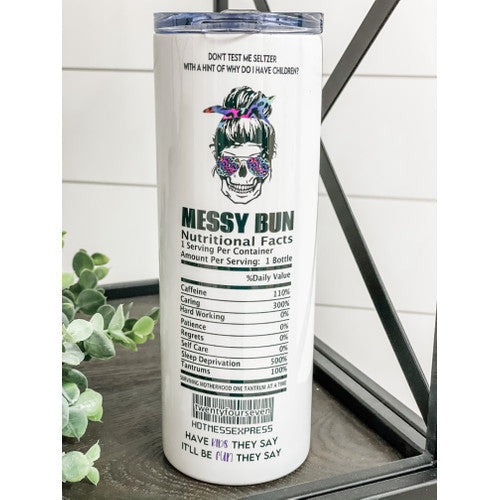 Mombie Claw 20oz Skinny Tumbler – Funny Mom Energy Drink Cup