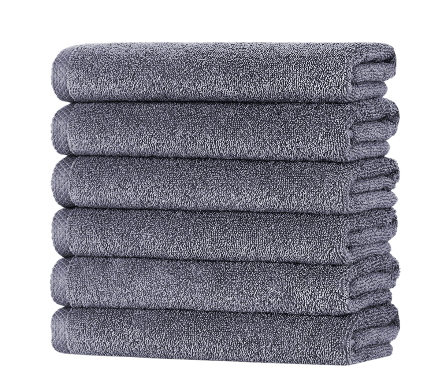 Hospitality Turkish Cotton Hand Towels – 6-Piece Soft & Durable Set