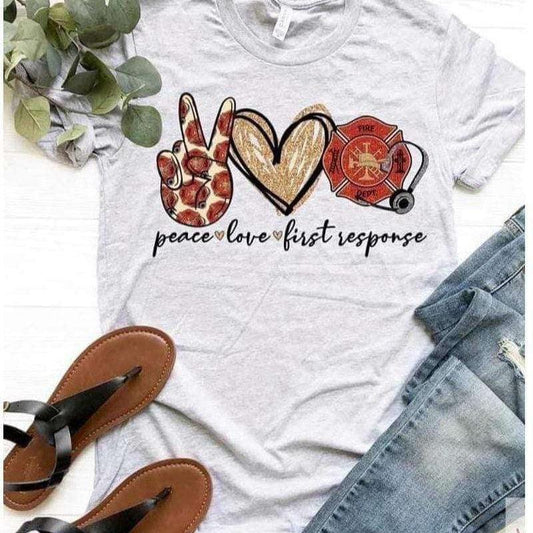 Peace Love & First Response T-shirt