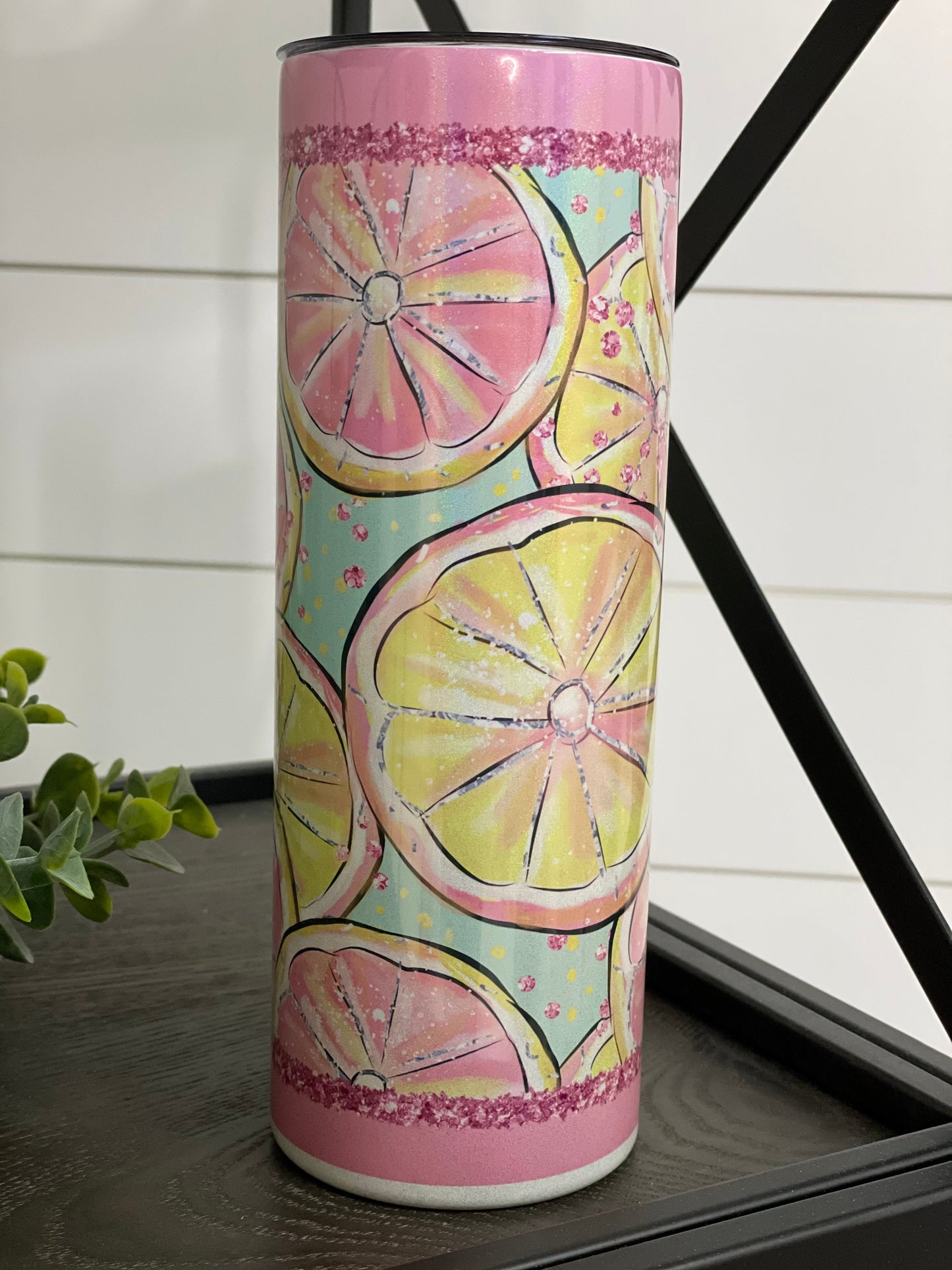Pink Lemonade 20oz Shimmer Tumbler – Cute Glitter Cup for Summer Sips