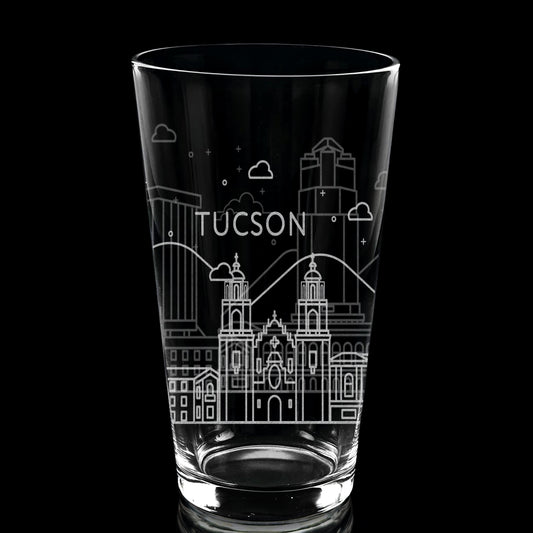 Tucson, AZ Skyline Pint Glass