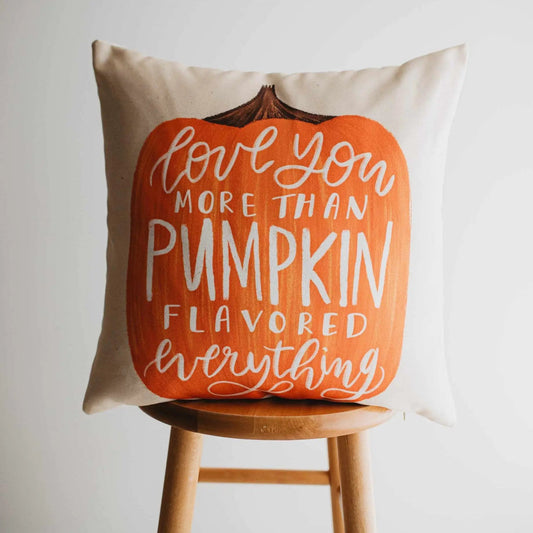 Primitive Pumpkin Decor Throw Pillow