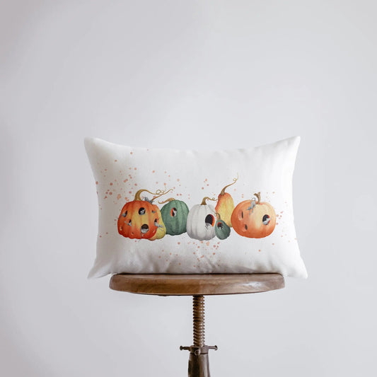 Pumpkins and Mice Throw Pillow