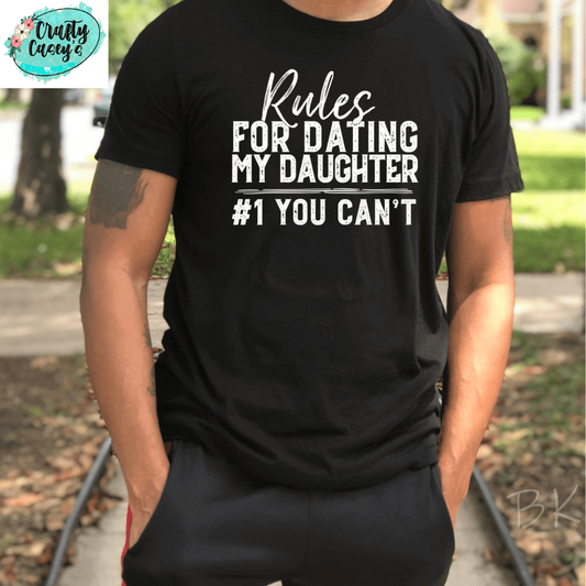 Rules For Dating My Daughter T-shirt