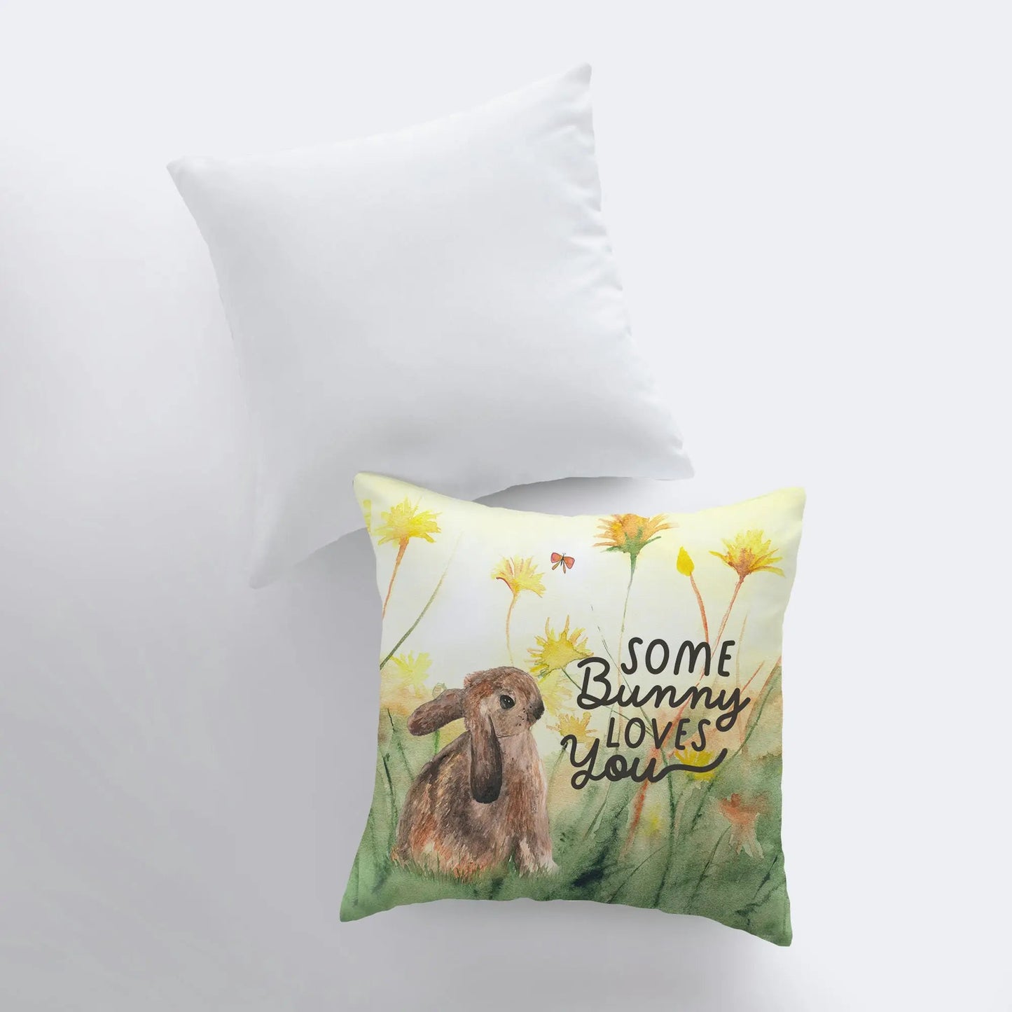 Some Bunny Loves You Throw Pillow