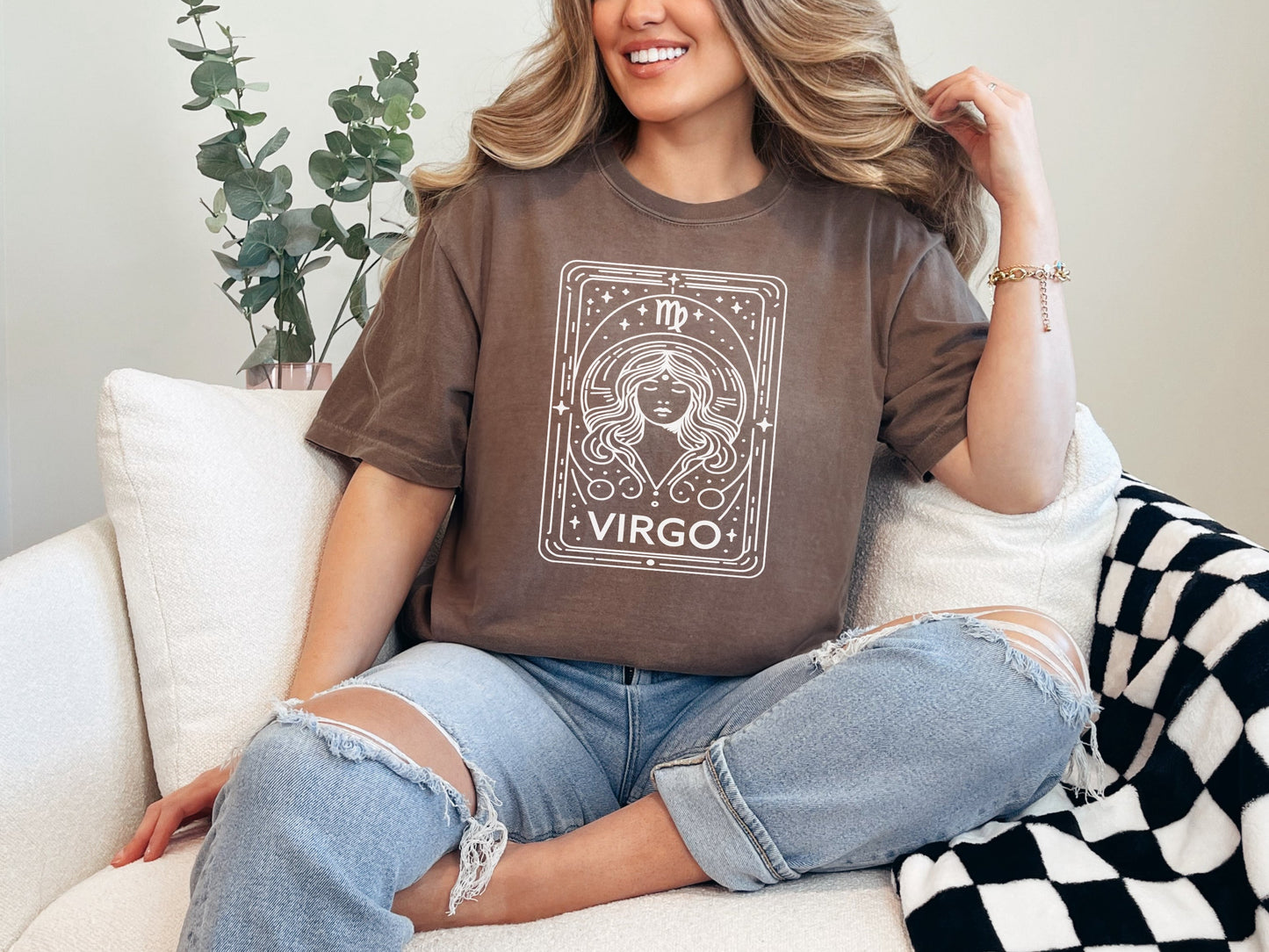 Zodiac Signs Tarot Card Graphic Tee by All The Right Perks LLC