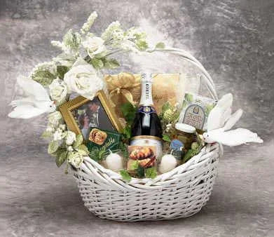 Deluxe Wedding Wishes Gift Basket
