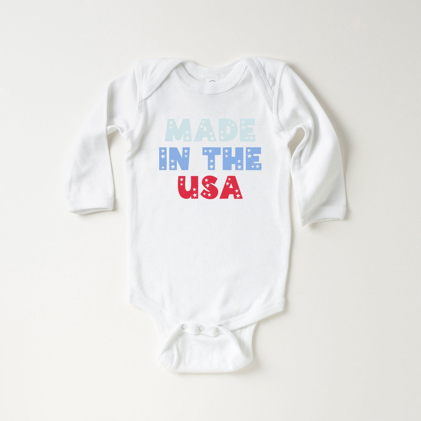 Made In The USA Baby Long Sleeve Onesie