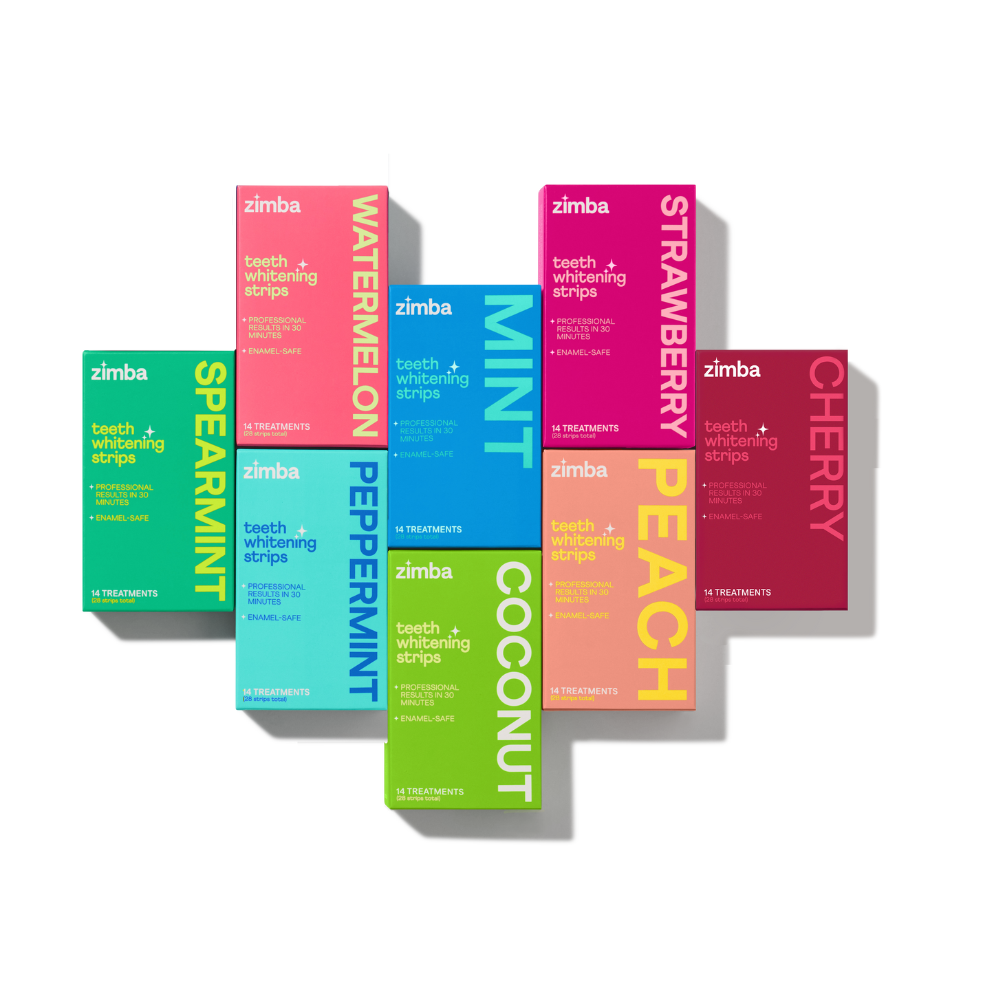 Spearmint Teeth Whitening Strips – Enamel Safe At-Home Smile Brightener