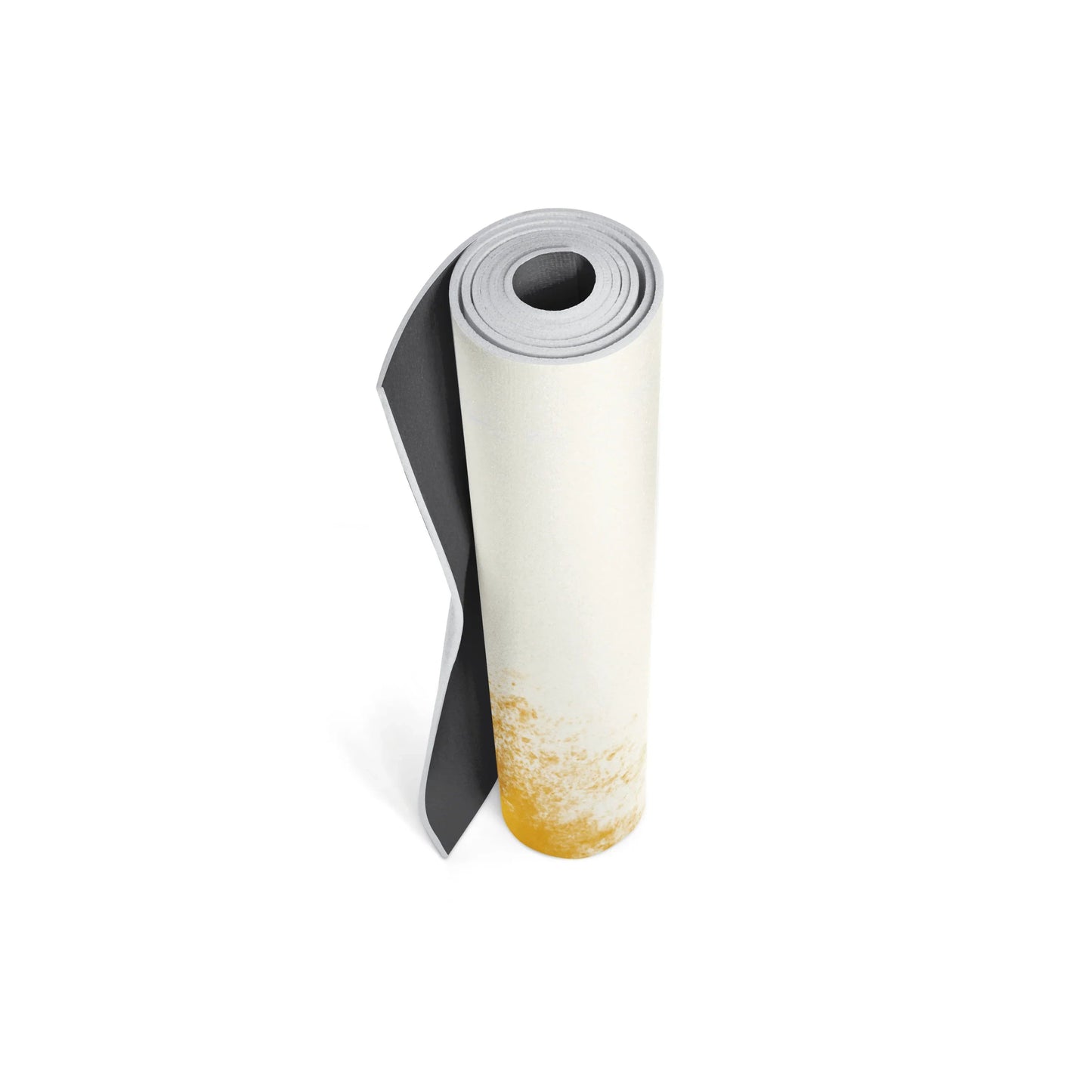 Roll of paper with a gradient design on a white background