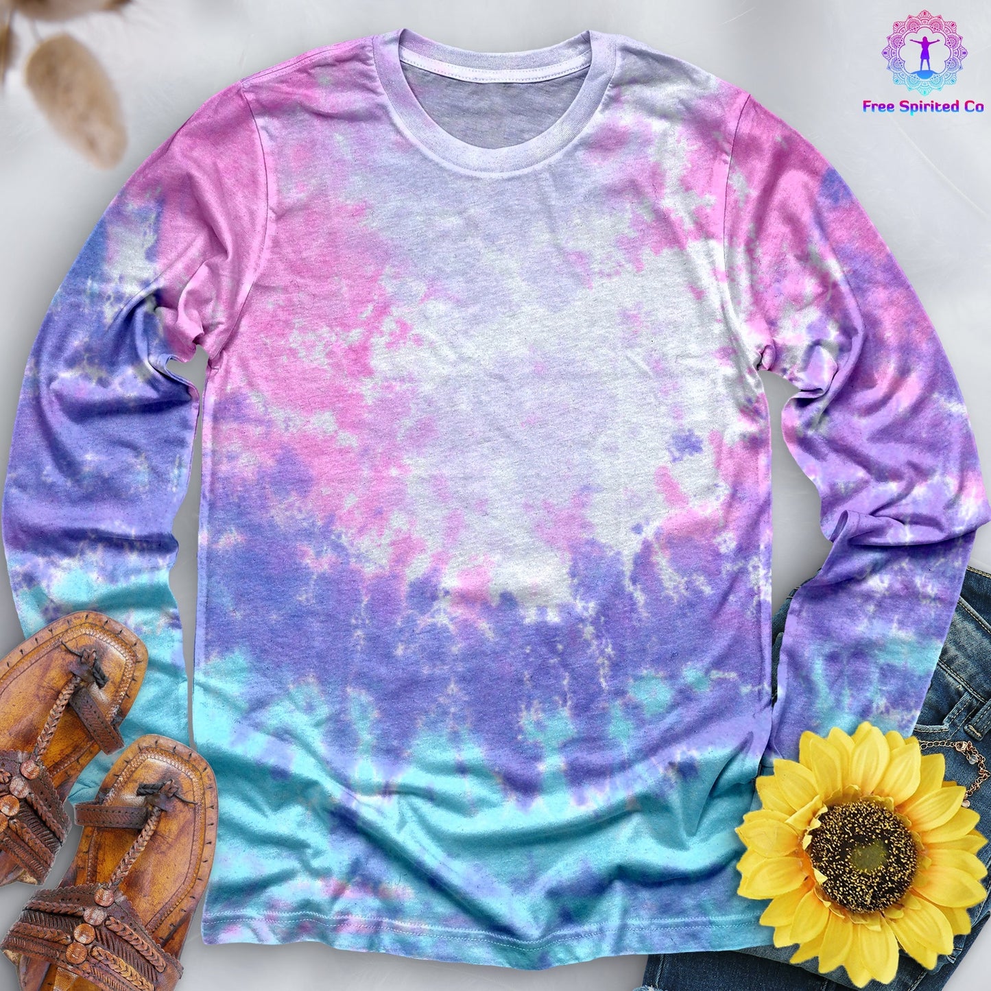 Cotton Candy Hand Dyed Long Sleeve by Free Spirited