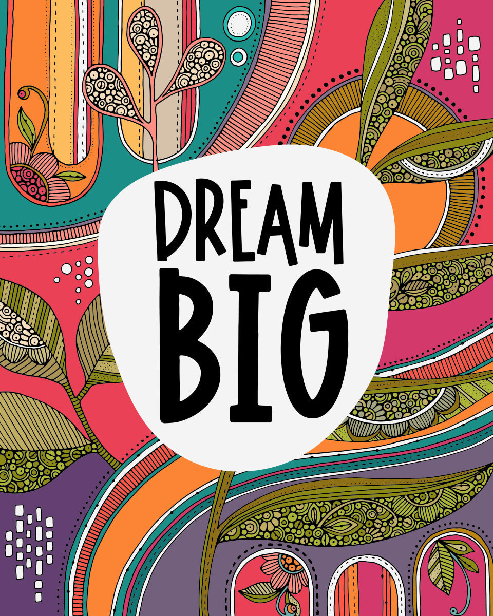 Dream Big Greeting Card – Inspirational Message for Graduates & Dreamers