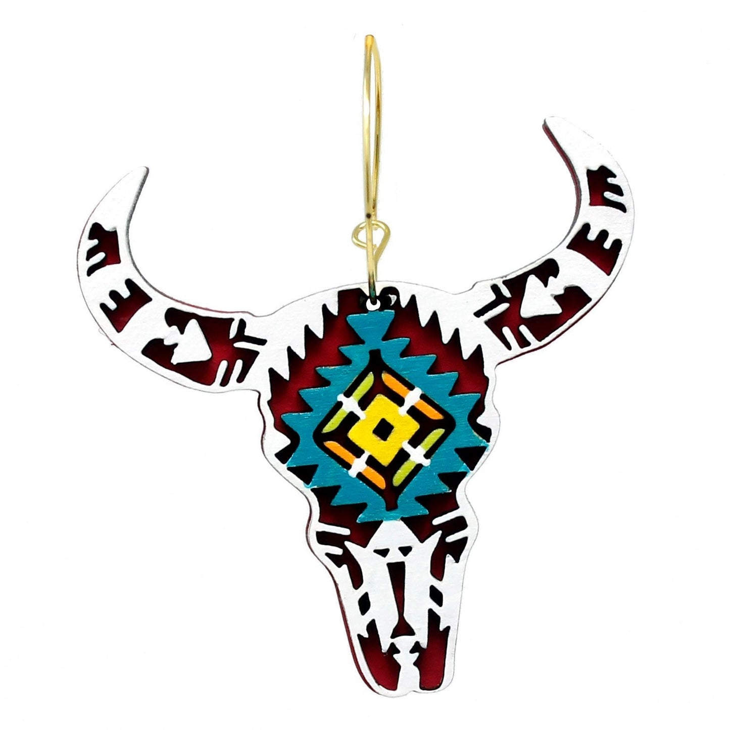 Cow Skull Hoop Earrings – Edgy Western-Inspired Statement Jewelry
