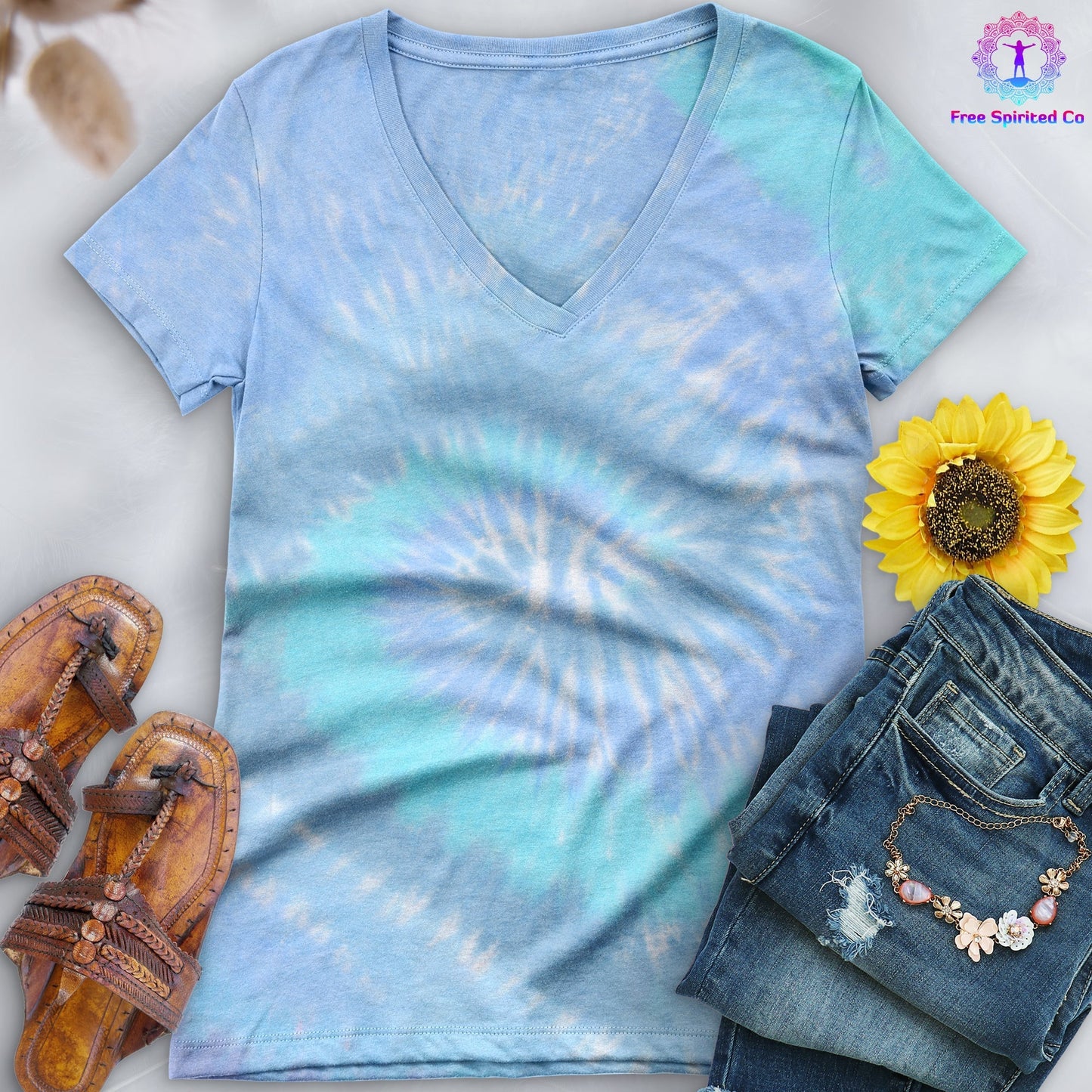 Lagoon V-Neck (Fitted Women's Size) by Free Spirited