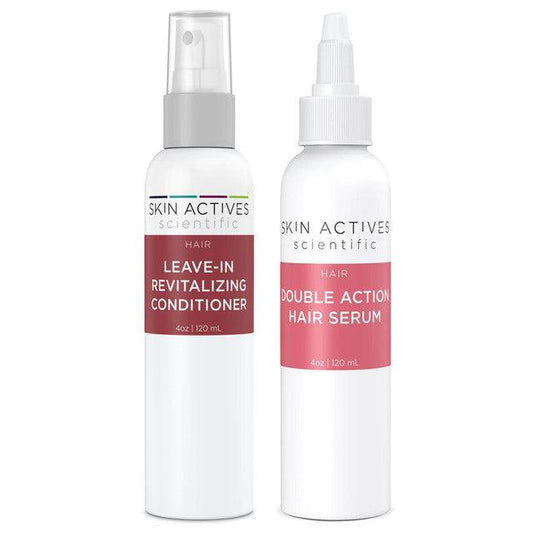 Leave-In Revitalizing Conditioner & Double Action Hair Serum Set