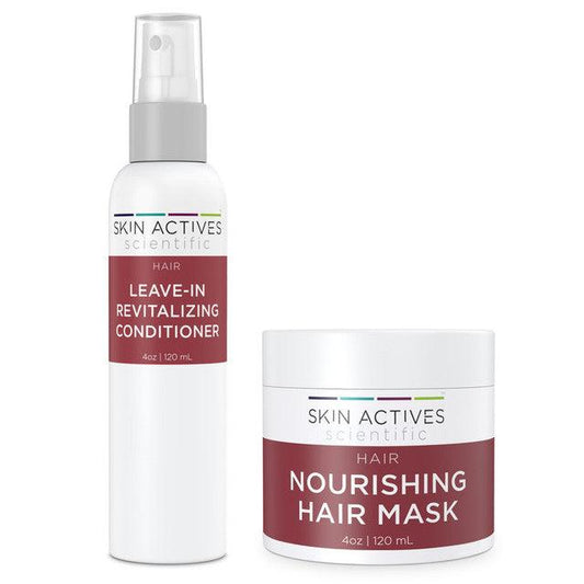 Leave-In Revitalizing Conditioner & Nourishing 4oz Hair Mask Set