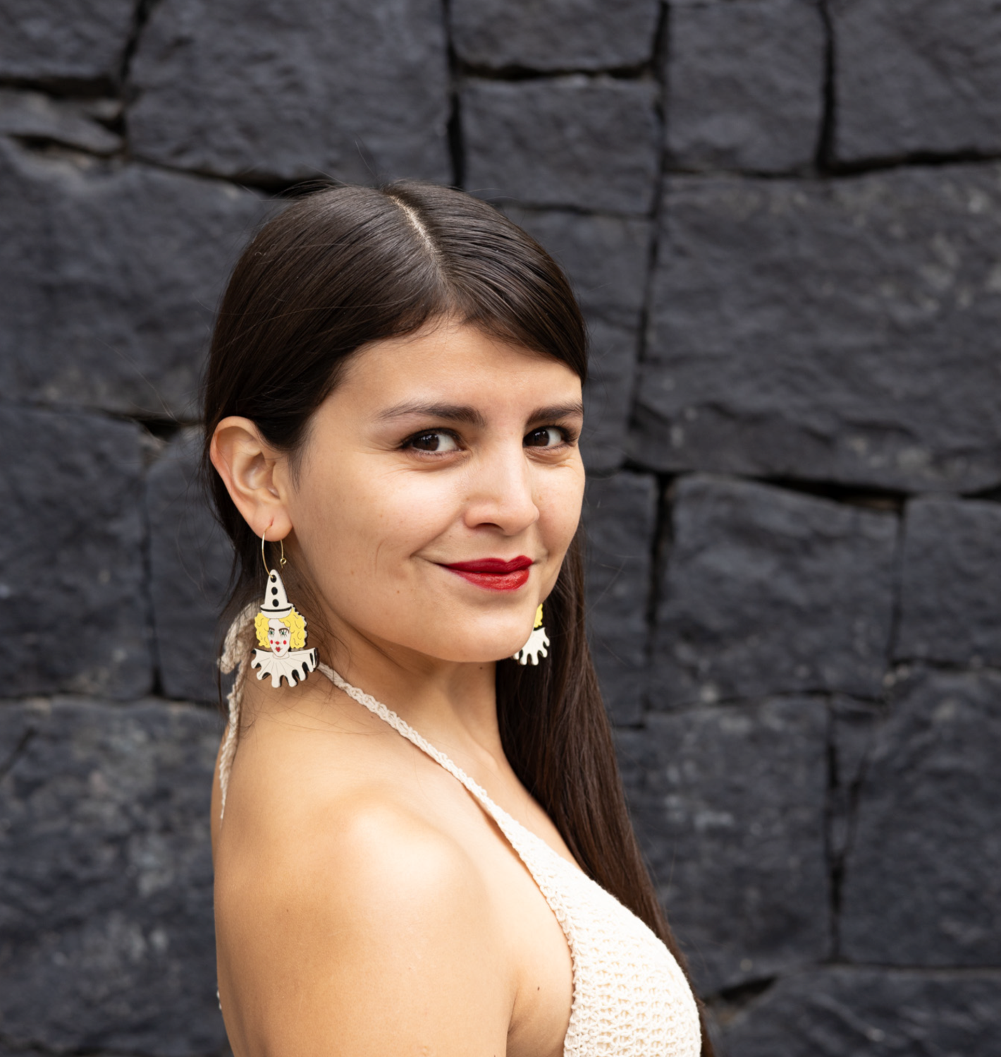 Lulu the Clown Hoop Earrings – Playful & Whimsical Statement Jewelry