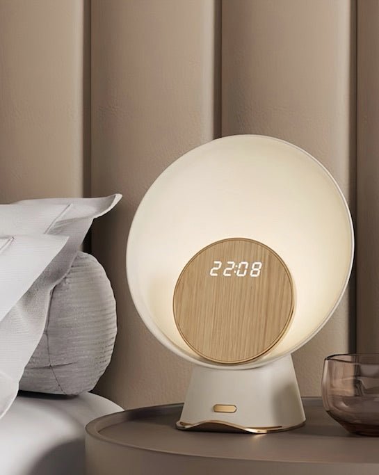 Moon Station 3-in-1 Bedside Lamp – Wireless Charger & Stereo Speaker
