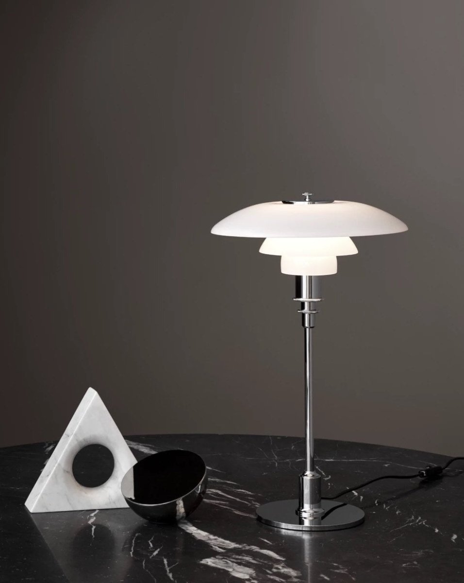 Retro Three-Shade Dimmable Table Lamp – PH 2/1 Inspired Soft Glow Light