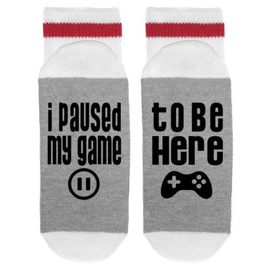 I Paused My Game Socks Men's Socks