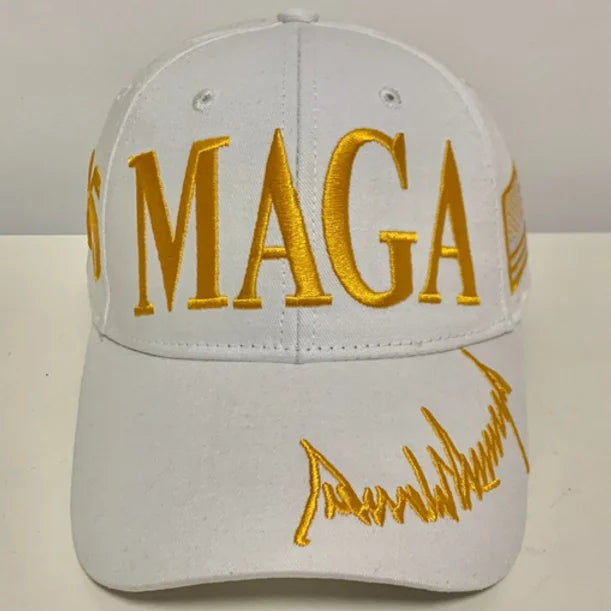Gold MAGA Hat