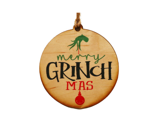 Merry Grinch Mas Ornament