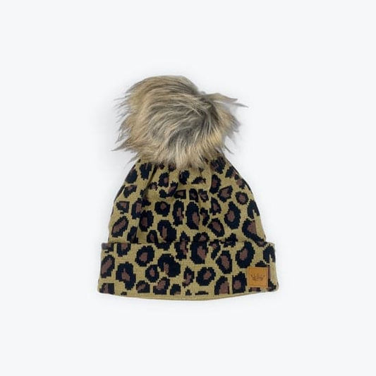 Leopard Knit Hat